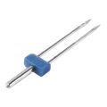 12 Pieces Twin Needles, Double Twin Needles with Plastic Box for Household Sewing Machine, 3 Sizes Mixed 2.0/ 90, 3.0/ 90, 4.0/ 90. 
