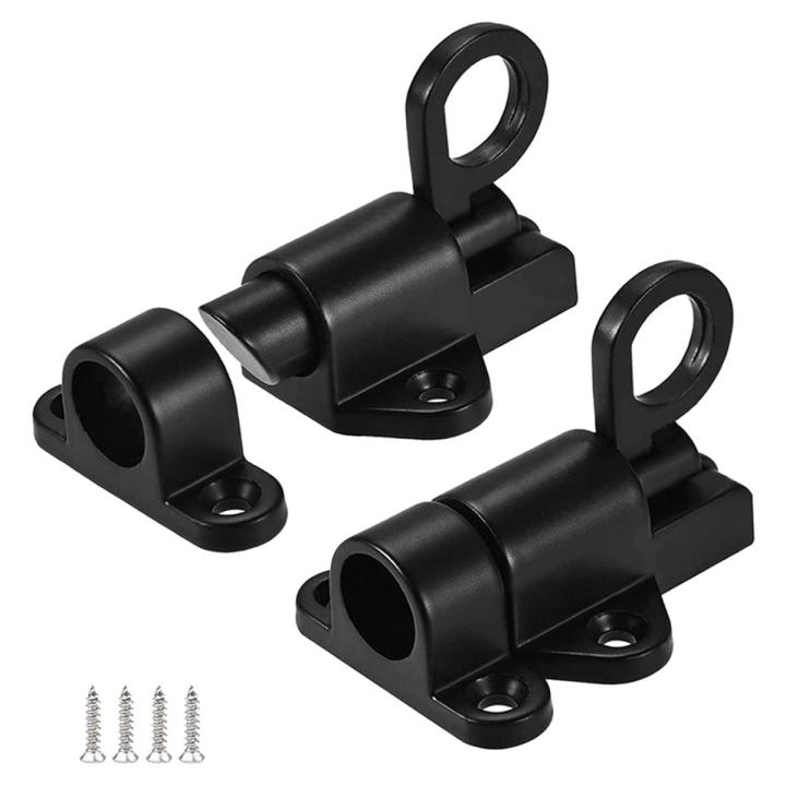 2 Pack Spring Loaded Latch Sliding Lock, Used for Automatic Door Closing Gun Barrel Latch Automatic Sliding Door Lock