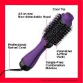 Blow Dryers Hair Dryer One-Step Hair Dryer Volumizer Hot Air Brush, Purple Blow Dryer (US Stock.