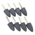 8 Pcs Cone Shape Grinding Stone - 1/4inch Hex Shank Abrasive Stone Mounted Grinding Point for Rotary Tool Drill (25mm).