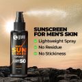 Beardo Max Sunscreen SPF 50 & PA+++ Spray for Men | Non-greasy Spray for Men | Easy Application of Sunscreen for Oily Skin | UVA UVB Protection | 50ml. 