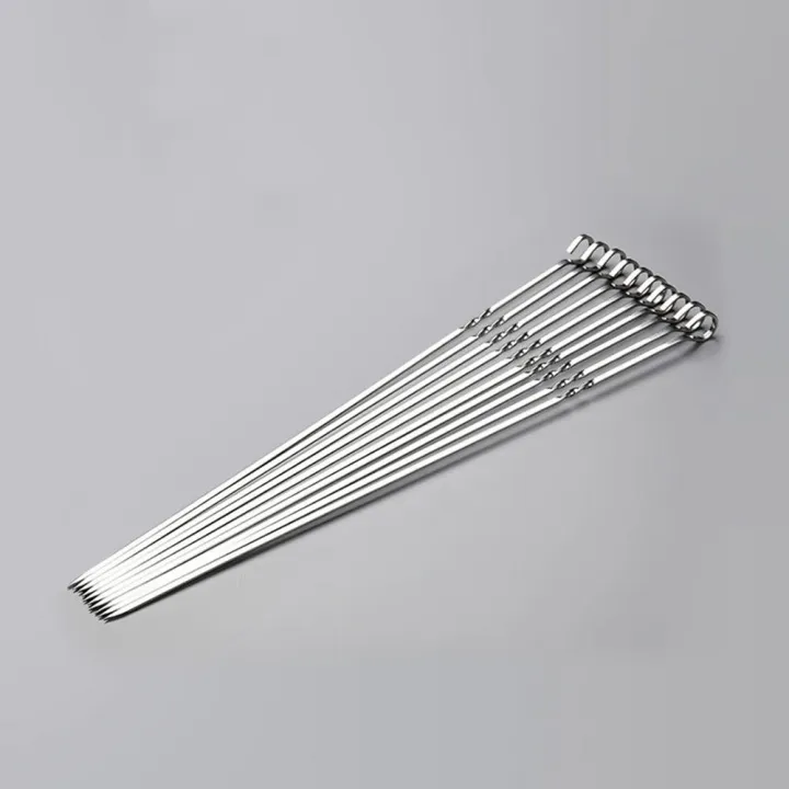 38cm%20Length%20Barbecue%20Stick%20Easy%20To%20Use%20Stainless%20Steel%20Flat%20Skewers%20Stick%20Rust-Resistant%20Metal%20Kebab%20Stick%20for%20Outdoor%20-%20Image%209