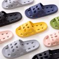 2023 Summer Women Slippers Bath Leaky Platform Non-Slip Home Hole Flip Flops Beach Sandals Ladies Leaky Slides Indoor Outdoor.