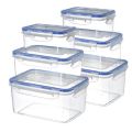 Easy Use With Lid Transparent Sealed Box Microwave-heated Stackable Refrigerator Storage Box Odorless Square Shape Food Freezer Box Home Decor.