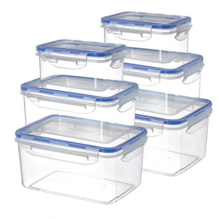 Easy Use With Lid Transparent Sealed Box Microwave-heated Stackable Refrigerator Storage Box Odorless Square Shape Food Freezer Box Home Decor