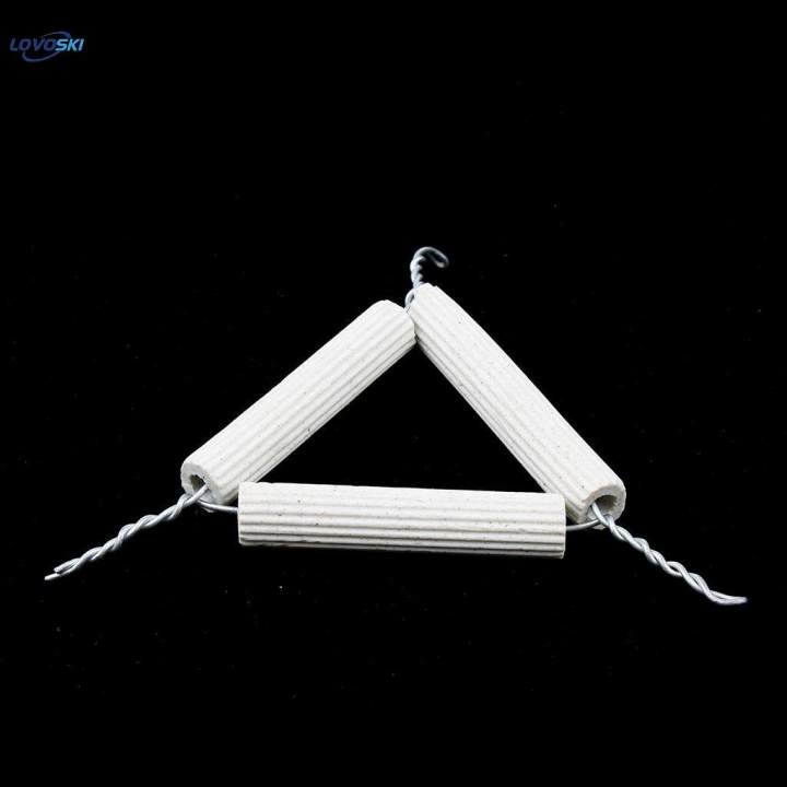 Lab Pipeclay Triangle Apparatus Crucible Holder with Clay Pipe Stems 2.2inch