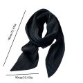 90cm Size Scarf Pleated Crinkle Women's Hijab Wrinkle Shawl Scarves Women Satin Scarf Neckerchief Square Skinny Hair Tie Band.
