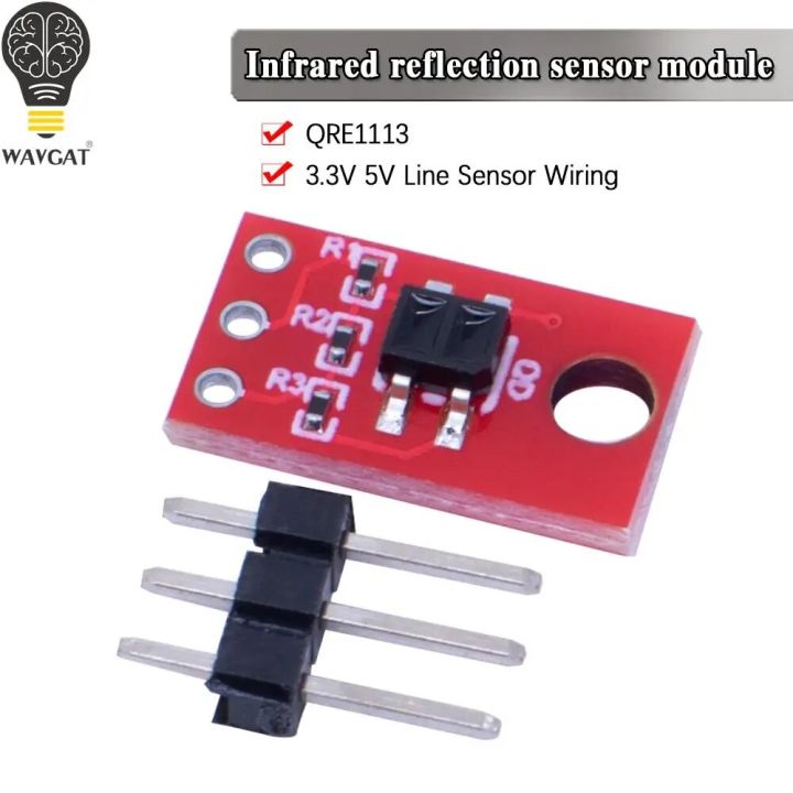 QRE1113 IR LED Infrared Reflection Sensor Module Capacitor Discharge Circuit Breaker Board DC 3.3 -5V Qre1113 Ir Camera