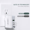 Lencent USB Charger Plug 4-Port USB Universal Travel Adaptor Plug 22W/5V 4.4A Wall Charger with Singapore/USA/EU/AUS Worldwide Travel Charger Adapter Multi Plug. 