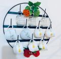 Cup & mug stand High Quality 10 hooks for Hanging Glass stand- Round mugself for wall Hanging. 