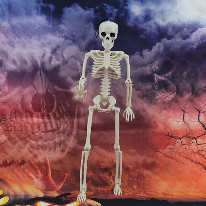 【Big-promotion】 40cm Poseable Human Skeleton Halloween Party Decor A ...