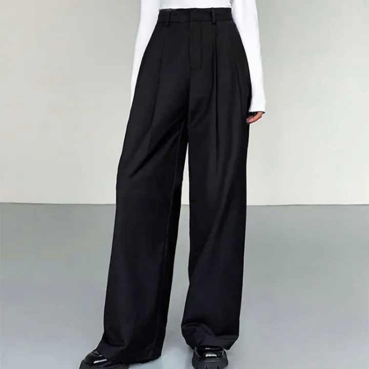 Deeptown%20Baggy%20Elegant%20Black%20Suit%20Pants%20Women%20Casual%20Classical%20Wide%20Old%20Money%20Office%20Grey%20Trousers%20Basic%20High%20Waist%20Korean%20-%20Image%204