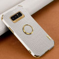 Case for Samsung Galaxy Note8 Crocodile Pattern 360 Degree Rotating Ring Protective Cover Compatible with Magnetic Car.