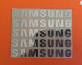 5 pcs Sticker for SAMSUNG Label Aufkleber Badge Logo 30mm x 6mm Chrome color.