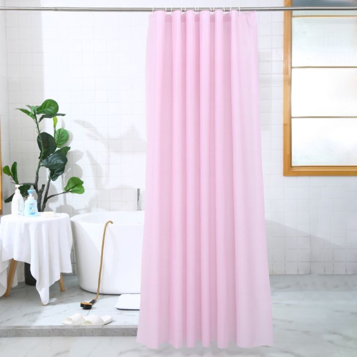 【In-demand】 Breathable PEVA Solid Color Mildew Proof Waterproof Shower Curtain Bathroom Curtain