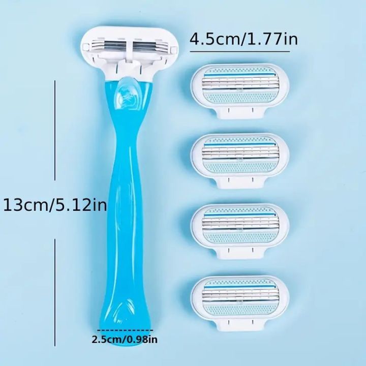 Beauty%20Safety%20Razor%20For%20Women,%203-Layers%20Replacement%20Blades,%20Women's%20Shaver%20With%20Lube%20Strip,%20Safety%20Shaving%20Set,%20Classic%20Shaving%20-%20Image%203