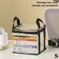 Foldable Book Box Student Dormitory Classroom Book Organizer Transparent Pouch NOVO.