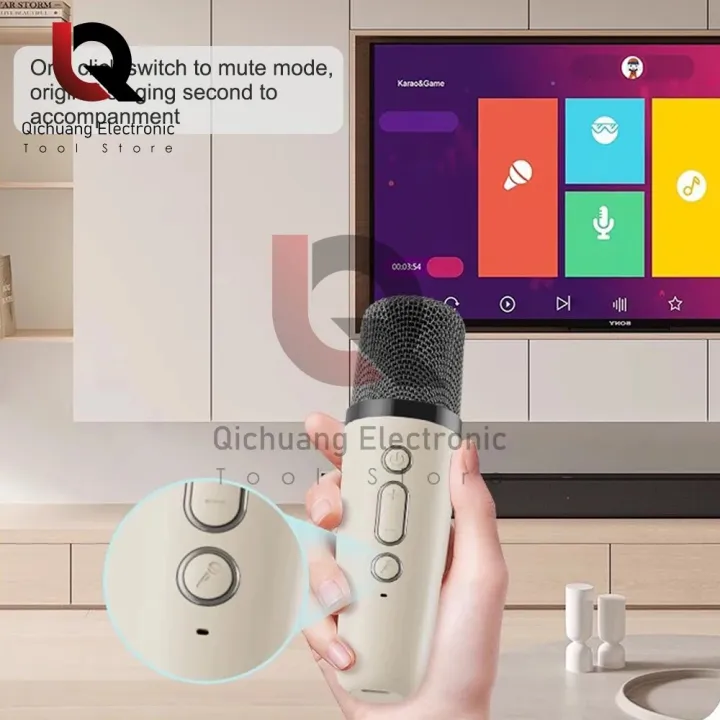 K12%20Speaker%20High-end%20Bluetooth%20Audio%20Small%20Home%20KTV%20Karaoke%20Microphone%20Professional%20Children's%20Singing%20Bluetooth%20Speaker%20Column%20-%20Image%205