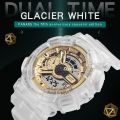 SYNOKE Men's Watch Digital Analog Dual Display Multifunction 50M Waterproof Sports Watch.