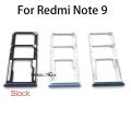 Sim Tray Holder For Xiaomi Redmi Note 9 Global Version SIM Tray Slot Holder Adapter Socket. 