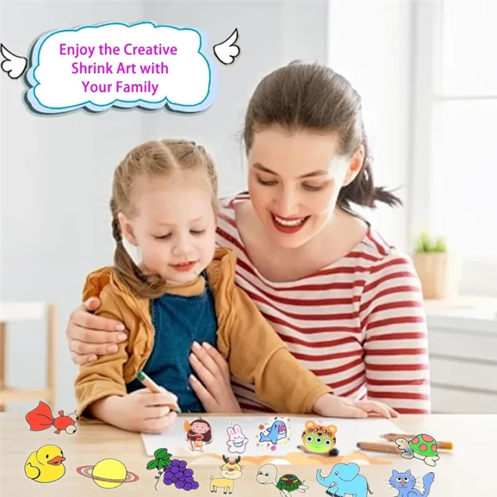 160Pcs%20Shrink%20Plastic%20Sheets%20Kit,7.9%20X%205.7%20Inch%20Shrink%20Paper%20Sheets%20and%20Keychains%20Making%20Accessories%20for%20Kids%20DIY%20Craft%20-%20Image%207