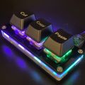 3-Key Cut Copy Paste Mini Keyboard Ctrl X C V Shortcut RGB Macro Pad OSU Gaming Keypad Programmable Keyboard for Working. 