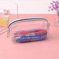 Clear Pencil Case, Large Transparent Plastic Pen Pencil Bag Makeup Pouch Travel Cosmetic Bag,School Supplies for Teenage Boys Girls Women. 