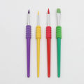 Set of 4 candy brushes, EVA sockets, children's brush set, gouache, watercolor brushes, oil brushes.