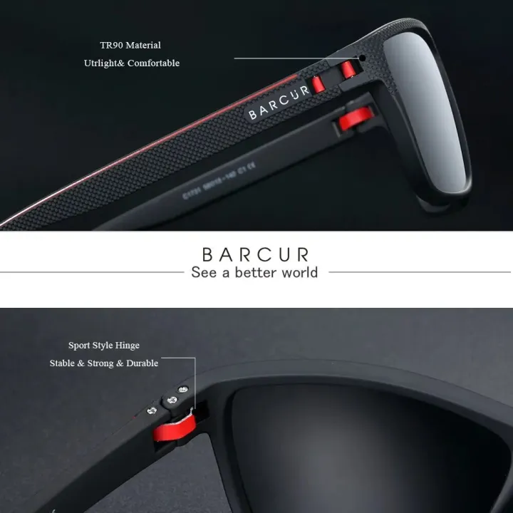 BARCUR%20Design%20TR90%20Sunglasses%20Men%20Polarized%20Light%20Weight%20Sports%20Sun%20Glasses%20Women%20Eyewear%20Accessory%20Oculos%20UVAB%20Protection%20-%20Image%202