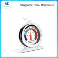 Refrigerator Freezer Thermometer Fridge Refrigeration Temperature Gauge Home Stainless Steel Temp Stand Dial Type -20 to 20°C. 