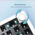 ZUOYA GMK67 customized Mechanical keyboard kit hot-swappable Bluetooth 2.4G Wireless RGB Backlit Gasket Structure keyboard 3-mod. 