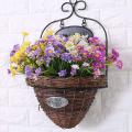 Artificial Flower UV-resistant Easy Care Long Stem Greenery Shrub Plant Faux Cemetery Flower Farmhouse Decor Photograph Prop.