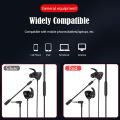 【Youyi】In Earphone Gaming Headset 32 ohm Hight Sound Quality 1.2m Wire Control Earphone with Mic.