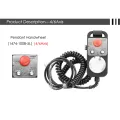 HandWheel 4 Axis Type Universal CNC MPG Pendant Hand Wheel 100 Pulse 5V & Emergency Stop CNC Router HandWheel. 