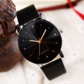 Women Watches Black Stainless Steel Leather Strap Analog Quartz Ladies Wrist Watches Casual Women Watch Gift Clock reloj mujer. 