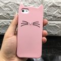 Case Cover For Iphone 5 5SCute Silicone 3D Glitter Soft TPU Cat Phone Cases Apple 6 6s 7 8 11 X XR Xs Max Fundas Coque For Girl. 