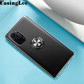 Protect Cover For Redmi Note 10 5G Soft Case Clear Transparent Shockproof Car Magnetic Holder Ring Phone Cases Mi Redmi Note 10 5G Back Cover.