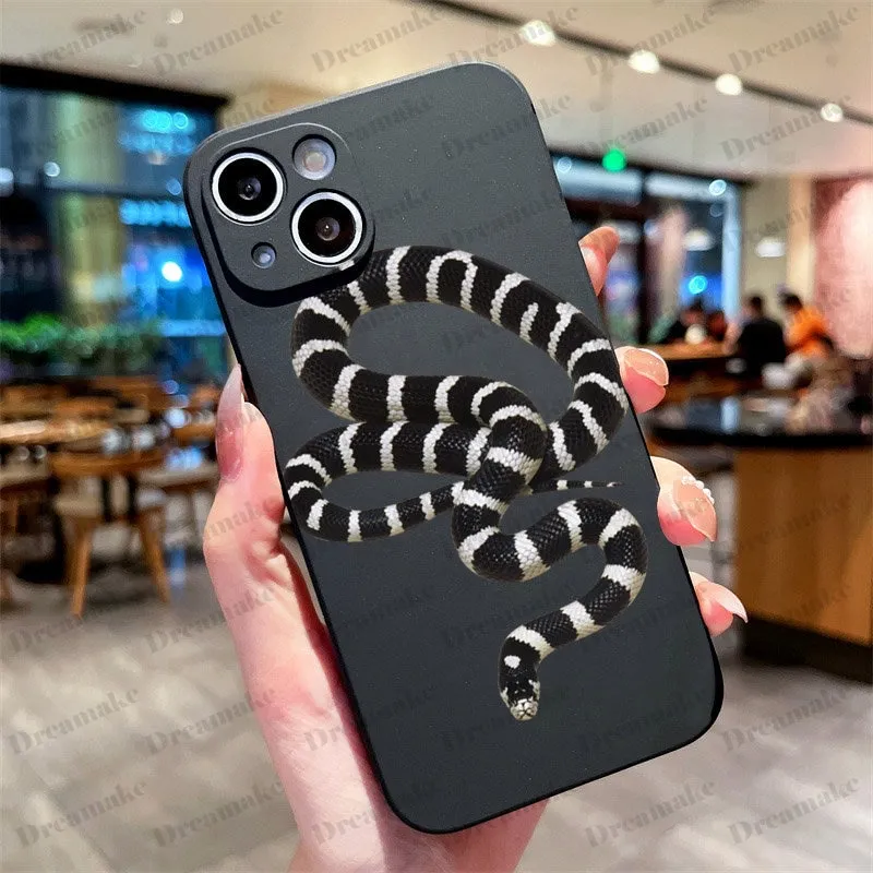 Luxury Black Gold Snake Phone Case for Iphone 12 Pro Max Iphone 13
