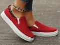New Trendy Black Grey Red and Khaki Color Korean Canvas Sneakers Shoes for Men Slip On Casual Shoes. 