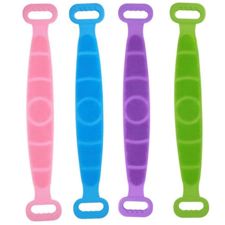 Silica gel Bath Towel Back Strip Belt Bathroom Tools