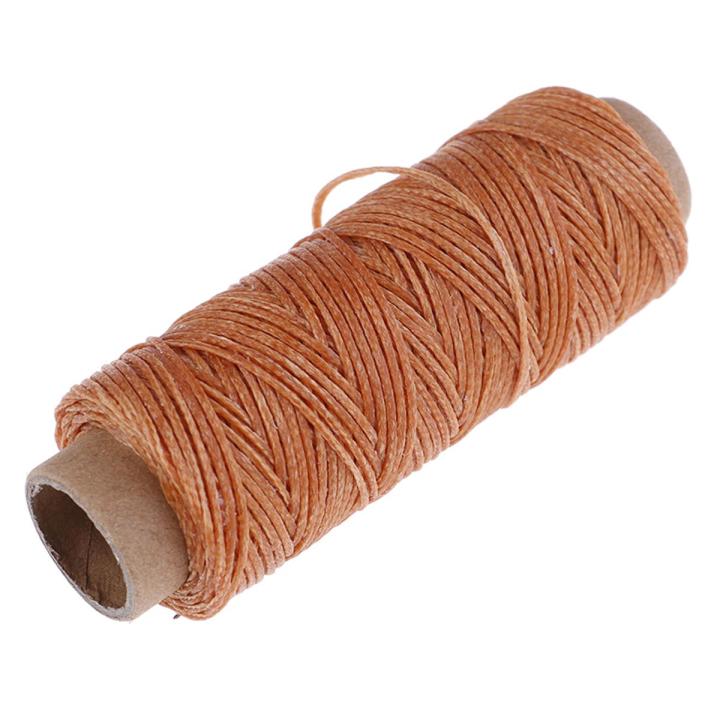 50m/Roll Leather Sewing Flat Waxed Thread Wax String Hand Stitching Craft 150D