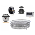 2Pcs Air Fryer Replacement Spare Parts Accessories for Ninja Foodi Dehydrating Rack Steaming Rack Dry Fruit Rack Grill. 