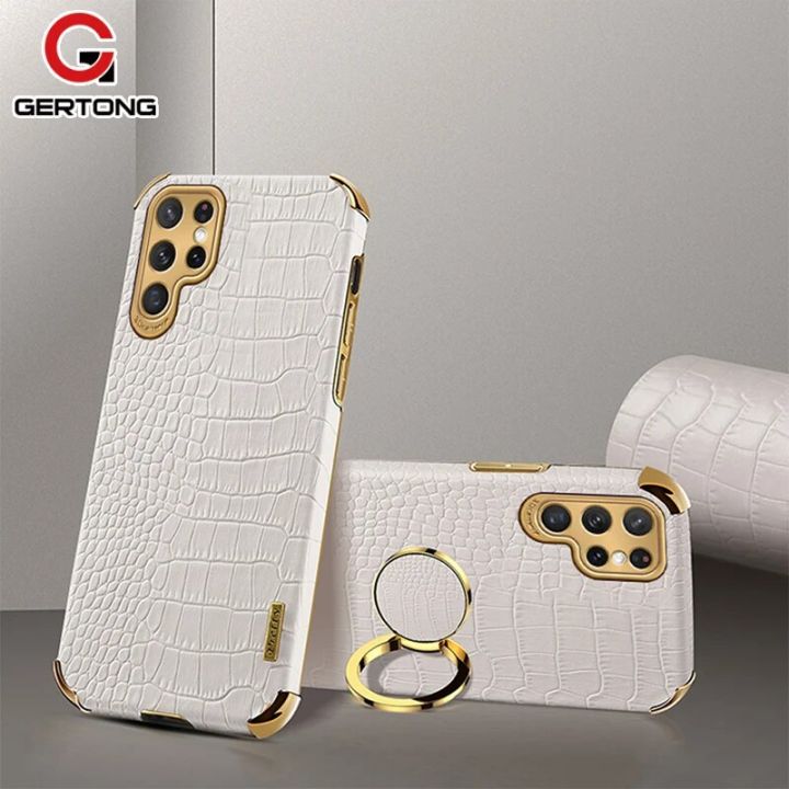 Crocodile Pattern Leather Case For Samsung Galaxy S23 S24 S22