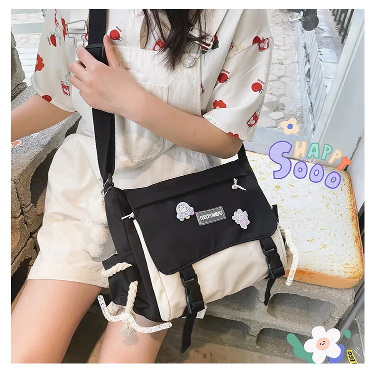 Fashion Casual Big Bag Student School Bags for Teenage Girls Messenger Bag Shoulder Bag Crossbody Bags Women Daraz .bd