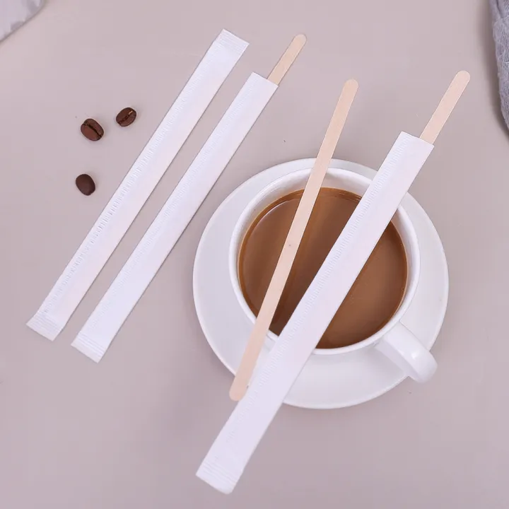 100/200Pcs%2014cm%20Disposable%20Stir%20Sticks%20Single%20Packaged%20Coffee%20Wood%20Coffee%20Stirrer%20Cafe%20Shop%20Supplies%20Kitchen%20Accessory%20-%20Image%203