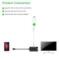 RD Type C & Micro USB Male to HDMI Female Adapter Cable for Cellphone Tablet TV. 
