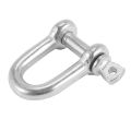 304 Screw Pin D Style Chain Dee Shackle 4mm for Rigg M4 Pack Of 2. 