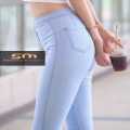 Ladies high waisted skinny jeans. 