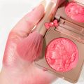 CDE Highlighter Blush Peach Pallete 2 ColorsFace Blush Mineral Pigment Palette Shining Blusher Facial Shadow Cosmestics Powder.