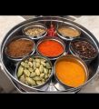 7 Pcs Stainless Steel Masala Dabba spice box with transparent fiberglass lids. 